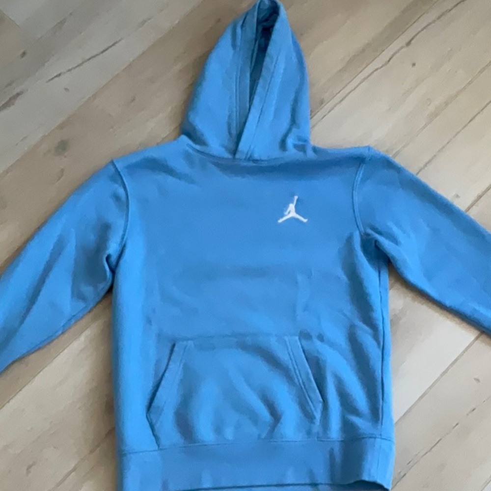 Jordan Sky Blue Hoodie with Logo